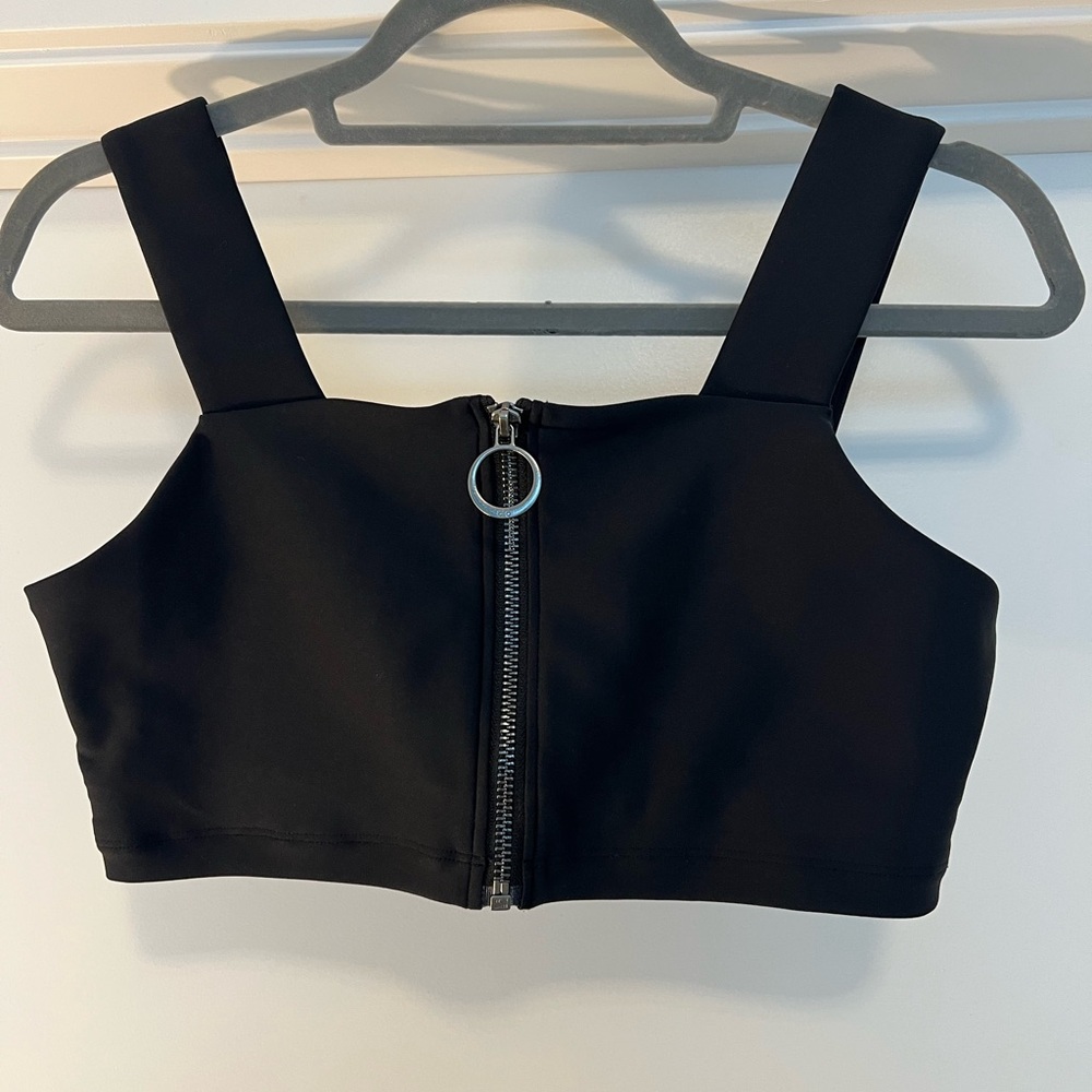 ALO Fast Bra Black with Zipper